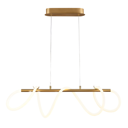 Lampa Sufitowa LED Wisząca Zwis 38W 4450lm 4000K Neutralna Złota Emma Sanico Goldlux