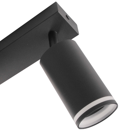 Lampa Listwa Oprawa Sufitowo-Ścienna LED PARIS 3 x GU10 Czarny GOLDLUX (Polux)