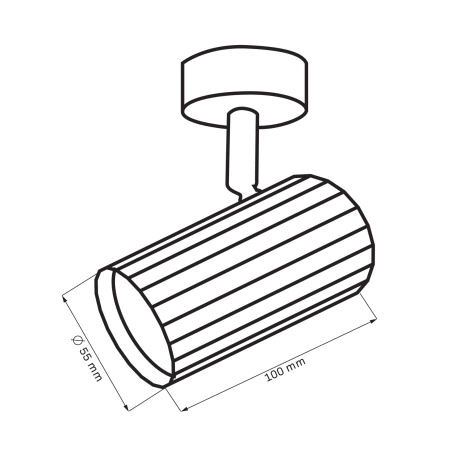 Oprawa Ścienno-Sufitowa Reflektor Punktowy GU10 Biała Złota NICEA Sanico Goldlux