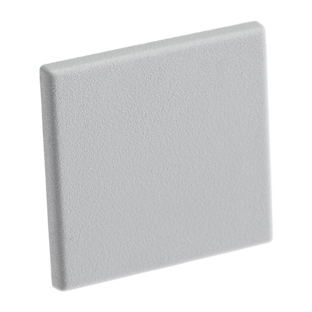 Zaślepka do profilu meblowego KM48 pełna szara tworzywo sztuczne