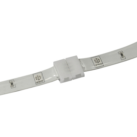 Złączka do Taśm Pasków LED RGB 4pin 10mm Biała Sanico Goldlux