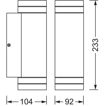 Lampa Ogrodowa Zewnętrzna Kinkiet Elewacyjny LED GU10 IP44 Szary Endura Ledvance