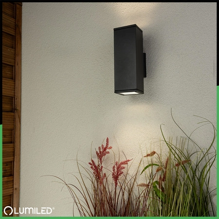 Lampa Ogrodowa Zewnętrzna Kinkiet Elewacyjny GU10 LED IP65 AKANTE LUMILED