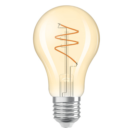 Żarówka LED Dekoracyjna A60 E27 4.9W = 40W 470lm 2700K Ciepła CRI90 300° Filament Ściemnialna Vintage 1906 Osram