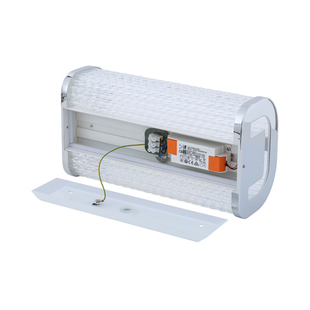 Kinkiet Ścienny Lampa Natynkowa LED 15W 1000lm 4000K Neutralna Chrom Wodoodporna Łazienkowa IP44 Nowoczesna PALMAS LED 10729 Nowodvorski