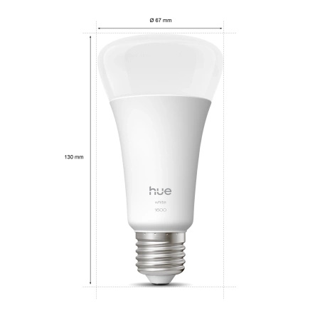 Żarówka LED E27 A67 13.5W = 100W 1600lm 2700K Biała Ciepła SMART Inteligentna Bluetooth ZigBee White Philips HUE