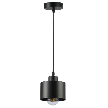 Lampa Sufitowa Oprawa Wisząca Zwis E27 Czarna Elza Masterled