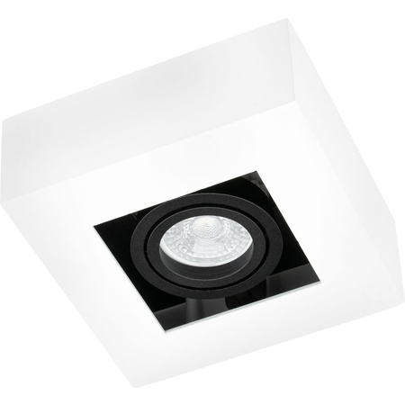 Oprawa Natynkowa HALOGENOWA Ruchoma SPOT GU10 Kwadrat Biała AURI LUMILED