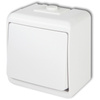 Łącznik Włącznik Hermetyczny Jednobiegunowy Natynkowy Junior IP54 KARLIK Biały