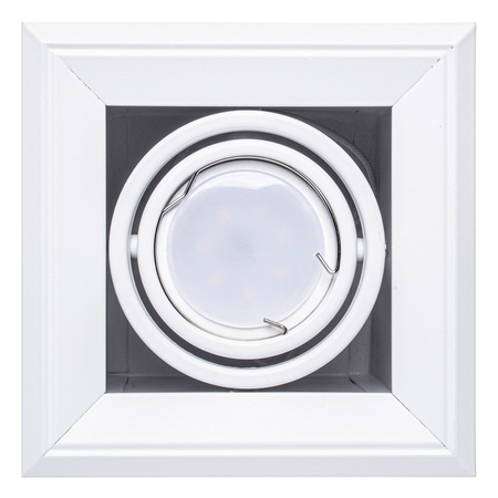 Oprawa Podtynkowa Halogenowa BLOCCO Biała 1xGU10 LED Milagro