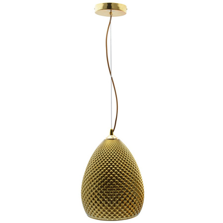 Lampa wisząca złota w stylu glamour MiLAGRO 1xE27 FIJI