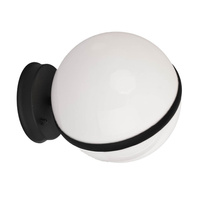 Lampa Ogrodowa Kinkiet Elewacyjny CIRCULO E27 IP44 Kula Czarno-Biała Eko-Light