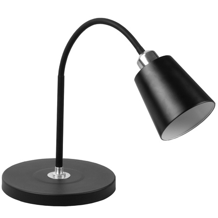 Lampa Stojąca Podłogowa Stołowa LED E27 Czarna z Regulacją Wysokości Kalso Lumiled