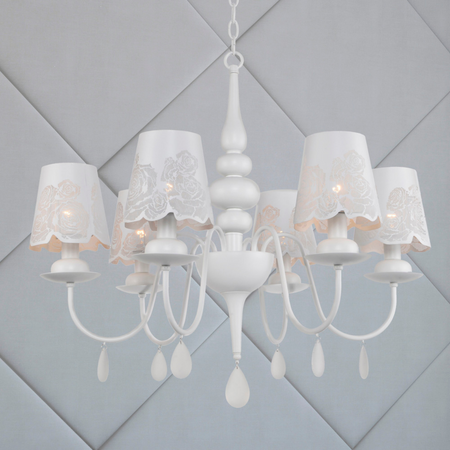 Lampa Wisząca Sufitowa Żyrandol FABRIZIA 6xE14 120cm - GOLDLUX (Polux)