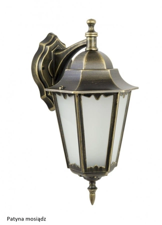 Lampa Ogrodowa Zewnętrzna Elewacyjna KINKIET LED Retro Classic II K 3012/1/DH E27 Su-Ma