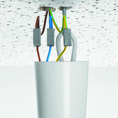 100x Złączka Oświetleniowa Szybkozłączka Przelotowa WAGO 224-101 na PRZEWÓD 0,5-2,5mm