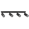 Lampa Listwa Oprawa Sufitowo-Ścienna LED PARIS 4 x GU10 Czarny GOLDLUX (Polux)
