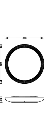 Lampa Sufitowa Plafon LED 10W 1950lm 4000K SceneSwitch Czarna Pebblo Ultra Efficient Philips