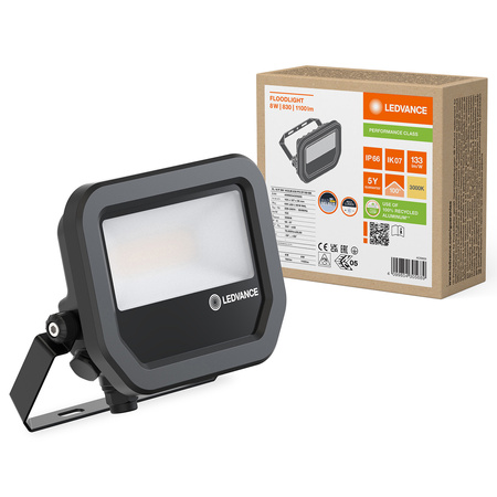 Naświetlacz LED Reflektor Zewnętrzny Lampa 10W 1100lm 3000K IP66 Czarny Floodlight Ledvance
