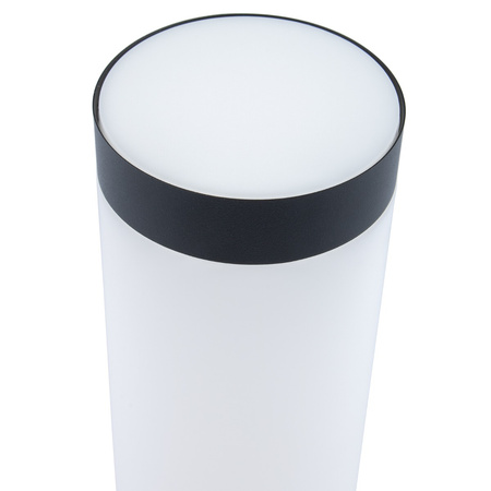 Kinkiet Ogrodowy Elewacyjny E27 SKOŚNY SŁUPEK Tuba Czarna