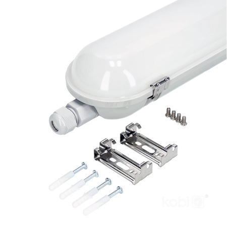 Oprawa Lampa Hermetyczna LED 80W 12000lm 4000K Neutralna IP65 IK08 Szara Nexforce Kobi