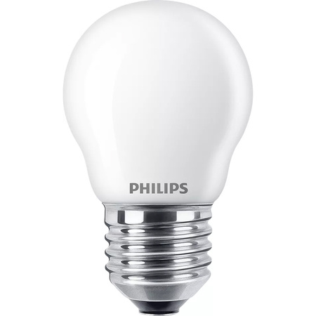 Żarówka LED E27 Kulka P45 3.4W = 40W 470lm 2200-2700K Ciepła CRI90 FILAMENT Ściemnialna WarmGlow Philips
