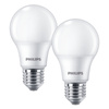 2PAK Żarówka LED E27 A60 8W = 60W 806lm 2700K Ciepła PHILIPS