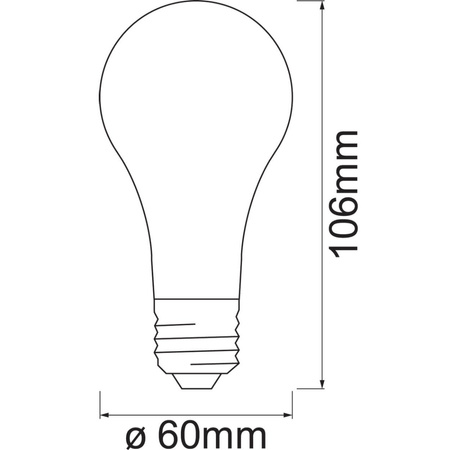 Żarówka LED E27 A60 6W 680lm 2400K Ciepła Filament LEDVANCE SMART+ ZigBee Ściemnialna