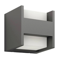 Lampa Ogrodowa LED Kinkiet Elewacyjny ARBOUR 3,8W 2700K Ciepła IP44 Góra-Dół Antracyt PHILIPS