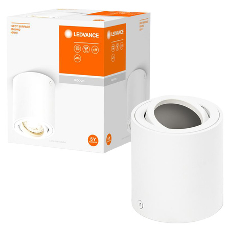 Lampa Sufitowa Reflektor Oprawa Spot Tuba GU10 Biały Spot Surface Ledvance