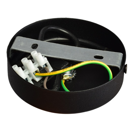 Lampa wisząca DANI 1xGU10 Wąski Klosz Czarna Chrom MLP6231 Milagro Metal