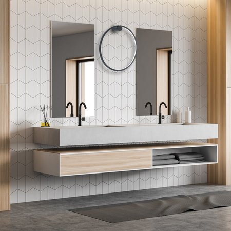 Lampa Ścienna Kinkiet Saturno Czarna 25W LED Milagro