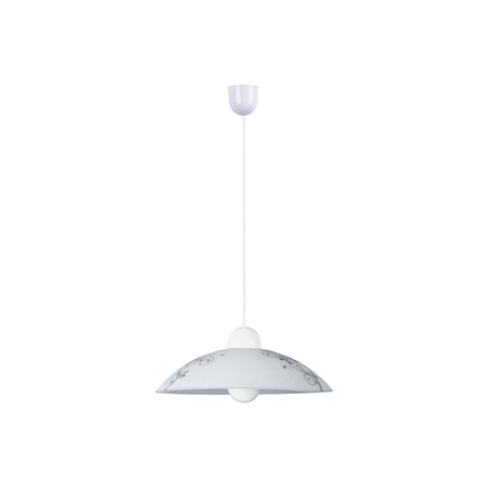 Lampa Wisząca Sufitowa Zwis E27 Biały Klasyczny Bloomy Rabalux
