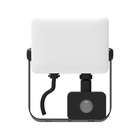 Naświetlacz LED 30W 2700lm 4000K Neutralna 120° z Czujnikiem Ruchu i Zmierzchu Czarny IP65 Milky Sanico Goldlux
