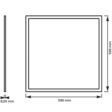 Panel LED Podtynkowy 60x60cm 40W 6500K 3400lm ECO LEDVANCE
