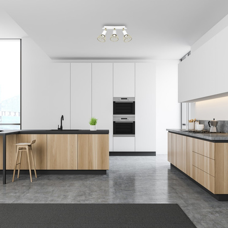 Lampa Sufitowa DANTE Biała Złota 3x mini GU10 Milagro