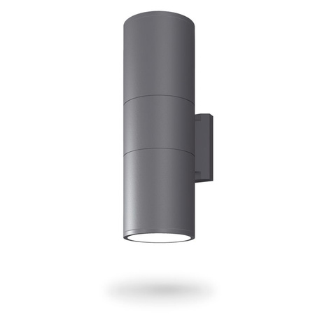 Kinkiet Ogrodowy Lampa Elewacyjna Zewnętrzna IP54 2x E27 Szara PORTER Videx