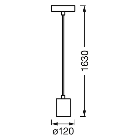 Lampa Sufitowa Wisząca E27 Zwis Biały Vintage 1906 Pendulum Ledvance