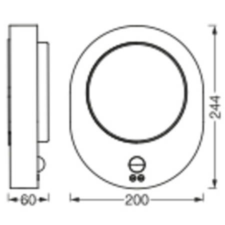 Kinkiet Ogrodowy Lampa Elewacyjna Zewnętrzna LED z Czujnikiem Ruchu i Zmierzchu 8W 370lm 3000K Ciepła Aluminium IP44 Endura Osram