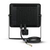 Naświetlacz LED 50W 4000lm 6400K IP65 Czarny z czujnikiem ruchu i funkcją CUT-OFF Samsung Chip VT-50-S-B V-TAC