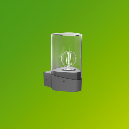 Kinkiet Ogrodowy Lampa Zewnętrzna Elewacyjna E27 LED 4W 840lm 2700K Ciepła IP44 Antracyt UltraEfficient Nayl Philips