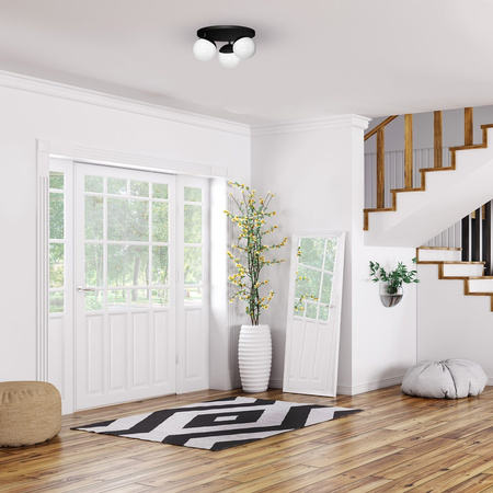 Lampa Sufitowa SFERA Czarna 3xE14 Milagro