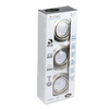 3x Oprawa podtynkowa wpuszczana Satynowy Nikiel + Żarówka LED GU10 5W 3000K VT-4444 V-TAC