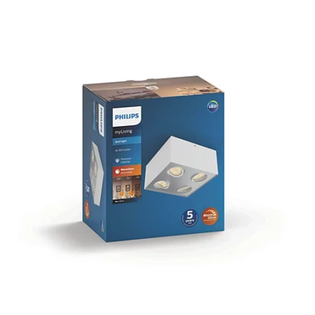 Oprawa Natynkowa Lampa LED 18W 2000lm 2200-2700K Ściemnialna WarmGlow Biała Box Philips