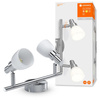 Panel LED Oprawa Podtynkowa Punktowa 3.8W 400lm 3000K Ciepła Oczko Spot Szary Downlight Slim Ledvance