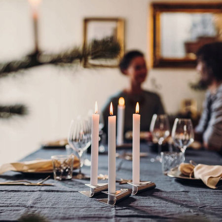 Świeca Stołowa 6 szt Tradycyjna Biała Bezzapachowa