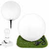 Lampa Ogrodowa Wbijana Zewnętrzna E27 Biała KULA Świetlna 35cm 230V