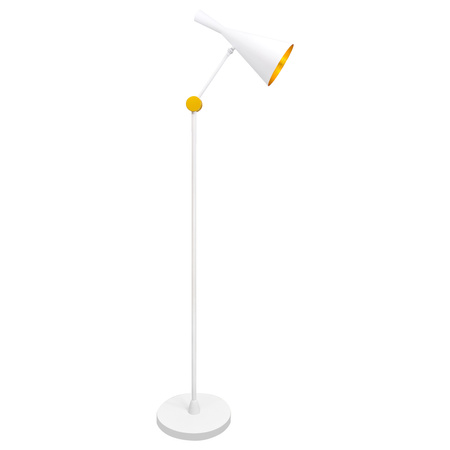 Lampa stojąca podłogowa MODERN F-306C E27 GOLDLUX (Polux) biała