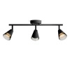 Lampa Sufitowa Reflektor Natynkowy 3x GU10 Czarna Cleft Philips