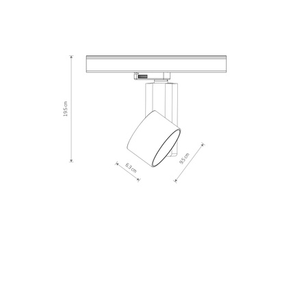 Reflektor Szynowy Lampa do Szynoprzewodów 3-fazowy LED 20W 1600lm 3000K Ciepła Biały CTLS NEA 8757 Nowodvorski